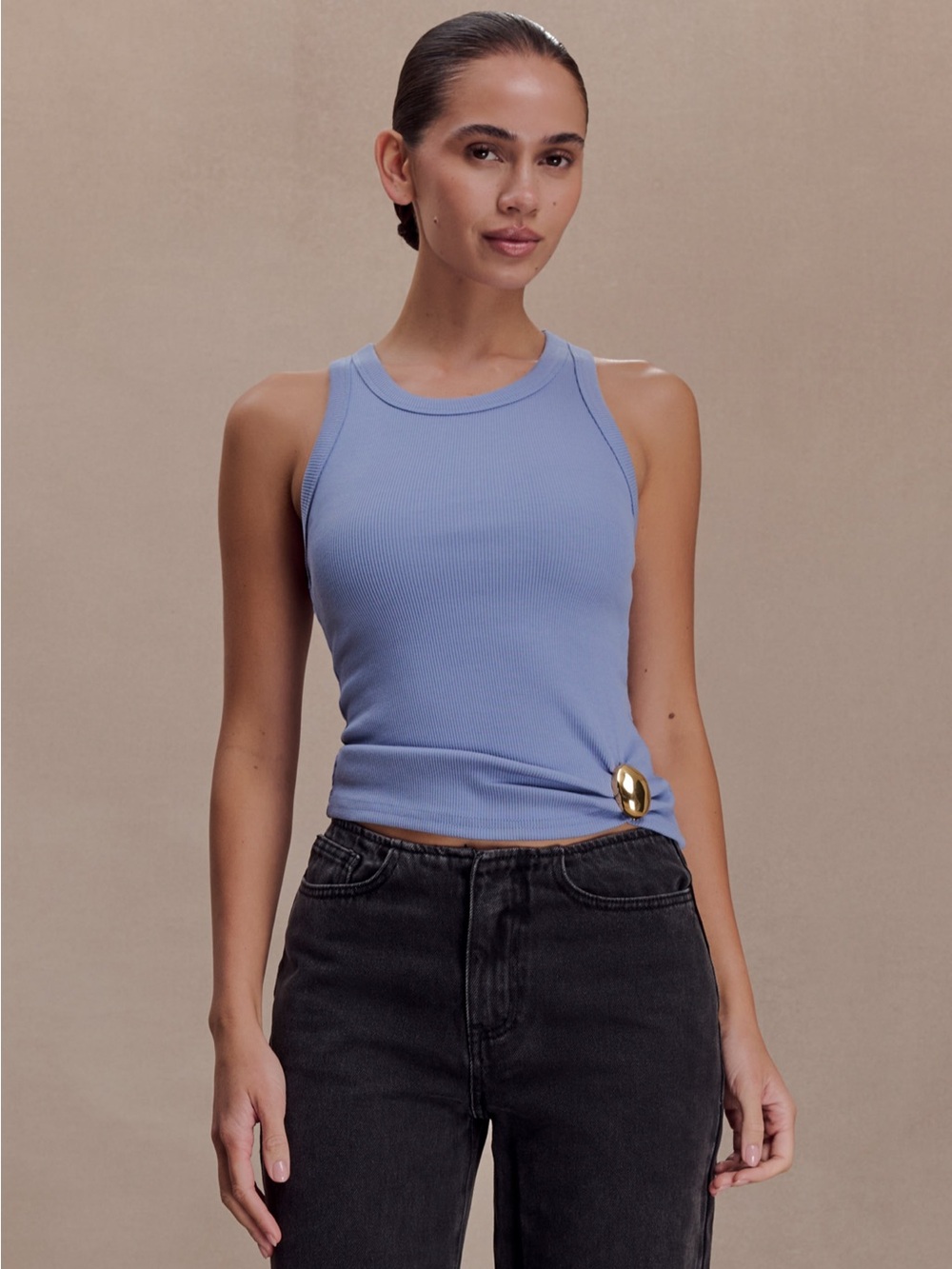 Meshki Lola Ribbed Sleeveless Tank Top